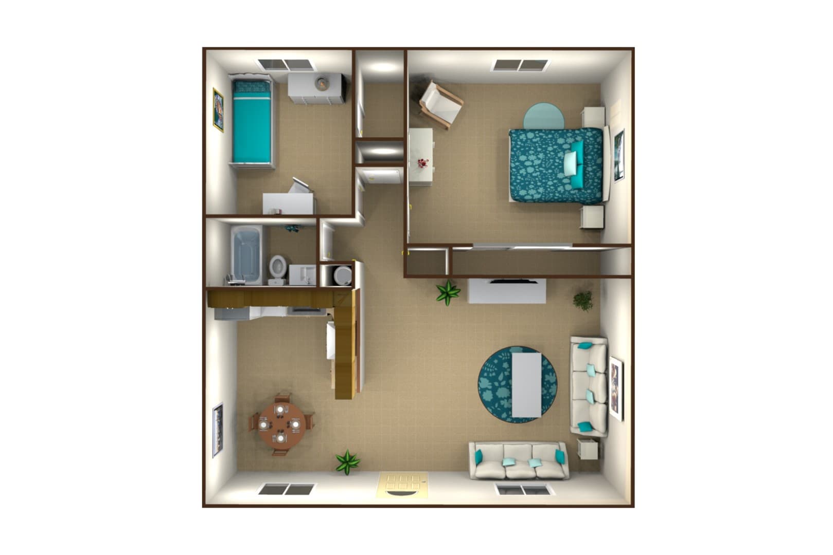 Fresno Apartment: 2334-2412 W Dennett Ave