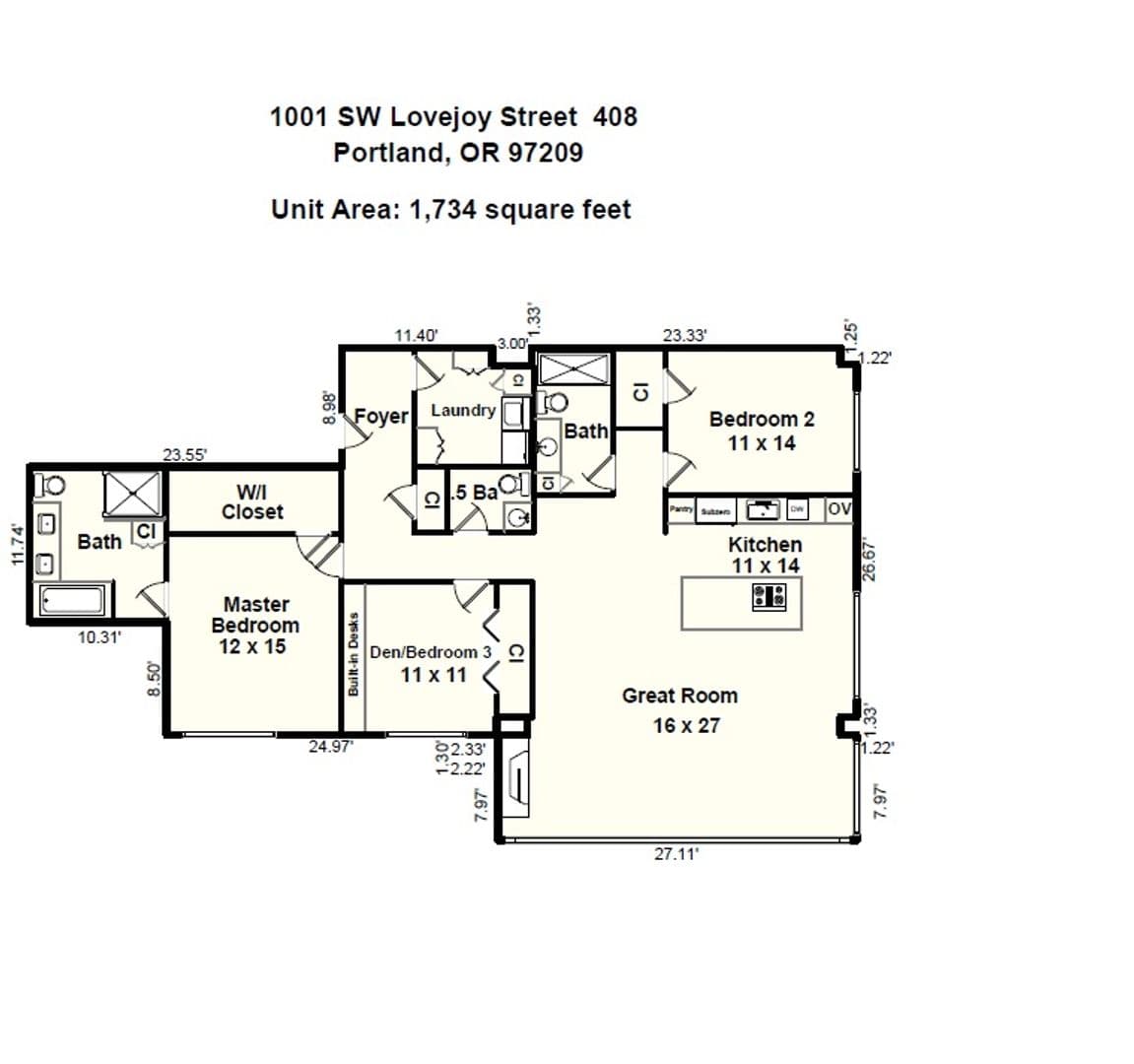 Portland Condo: 1001 NW Lovejoy Unit#408