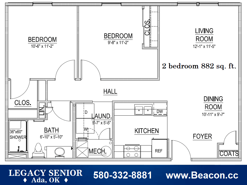 Ada Apartment: 2001 North Country Club Road