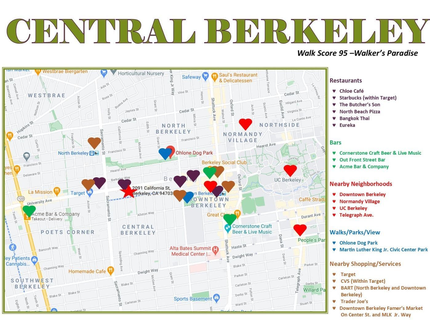 Berkeley Apartment: 2091 California Street
