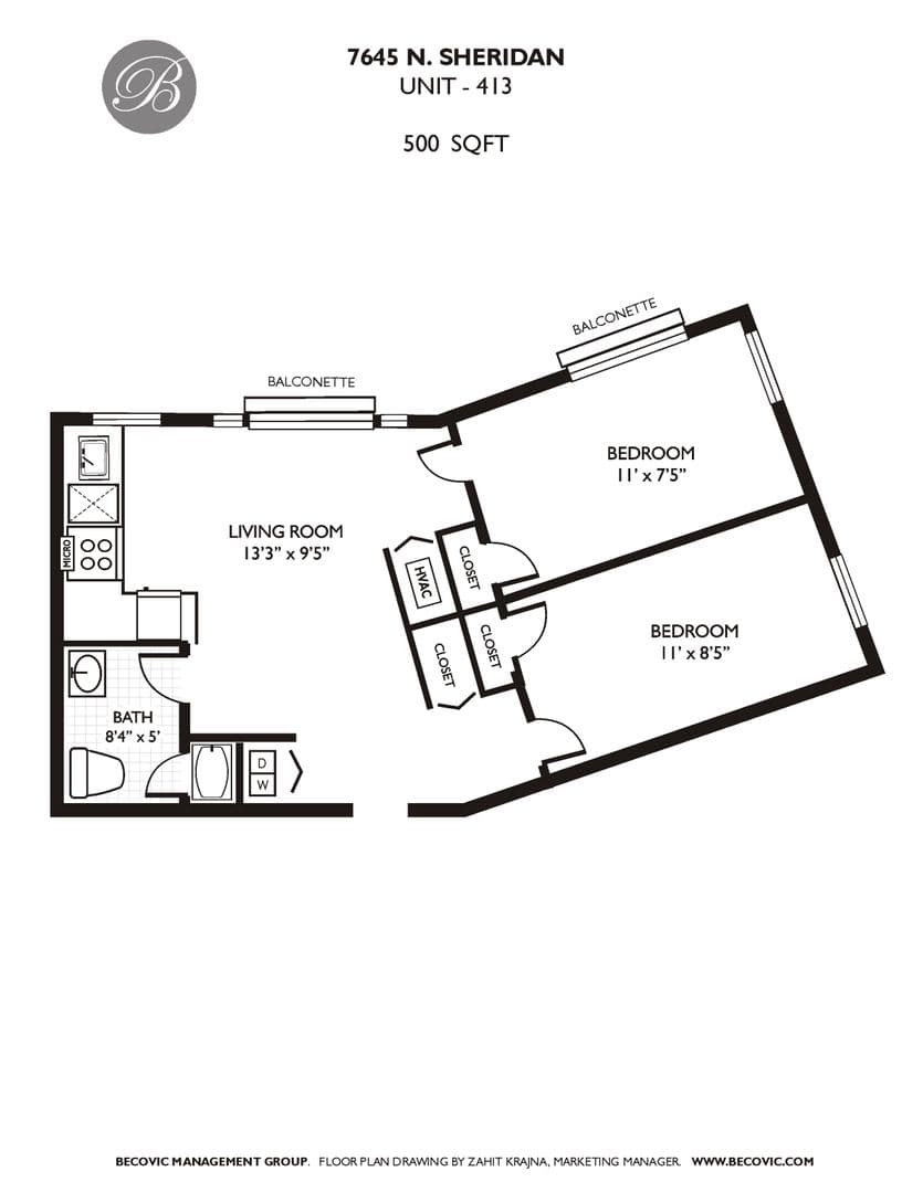 Chicago Apartment: 7645 N Sheridan Rd