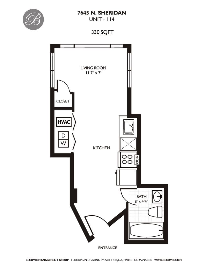 Chicago Apartment: 7645 N Sheridan Rd