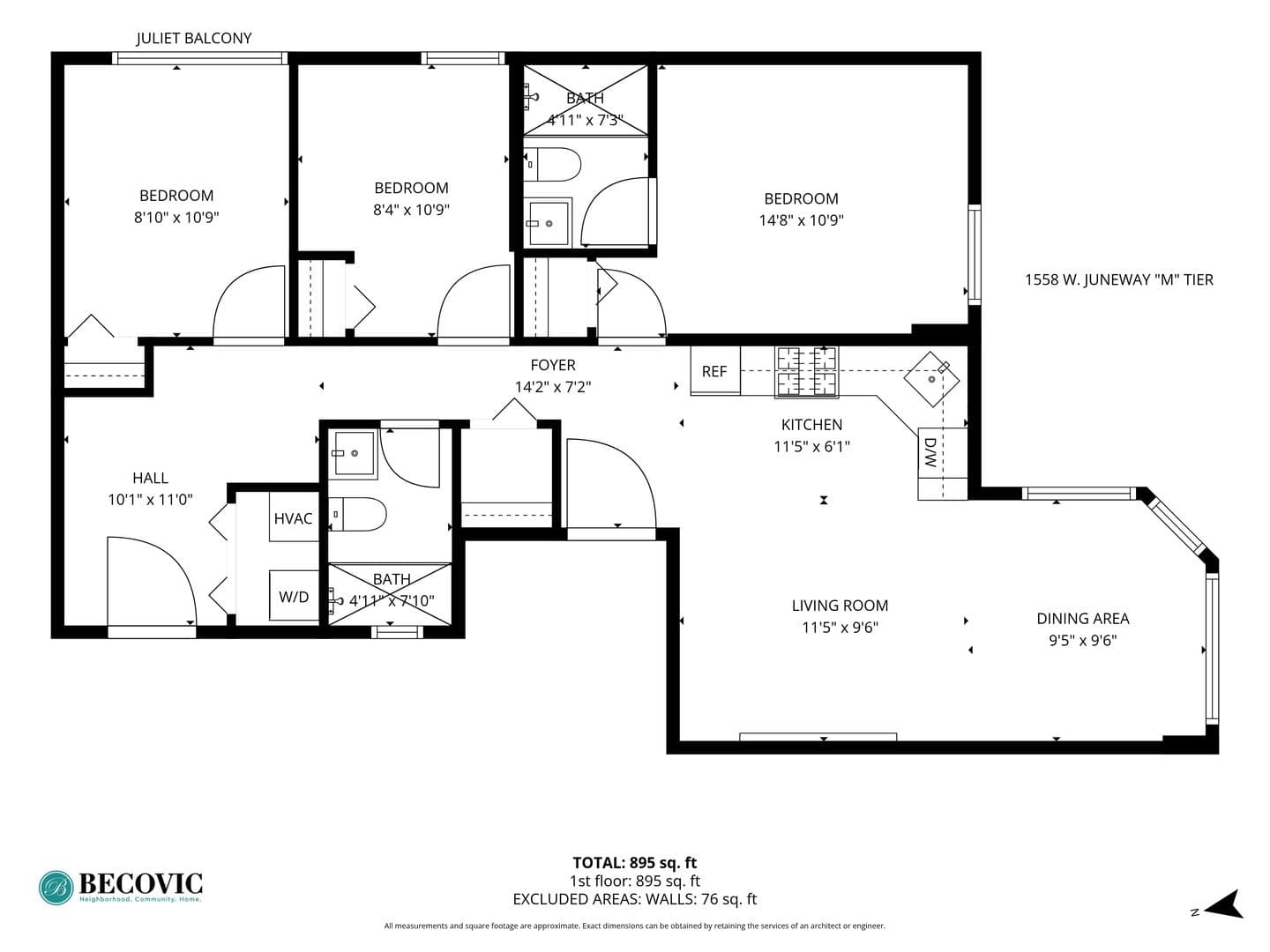 Chicago Apartment: 1548-1558.5 W Juneway