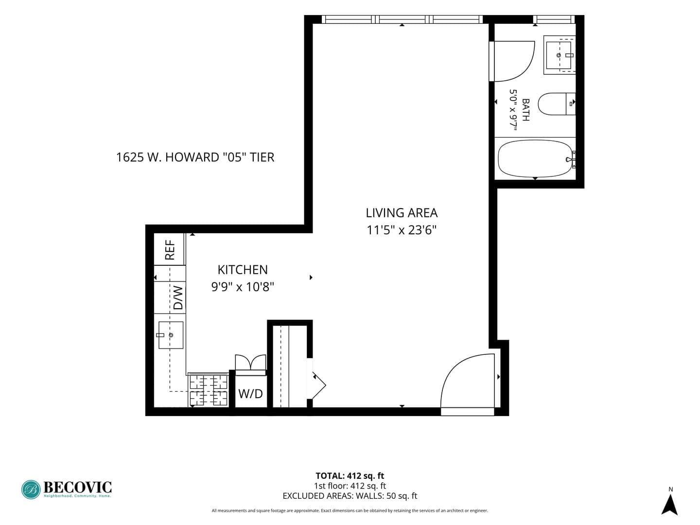Chicago Apartment: 1625 W Howard
