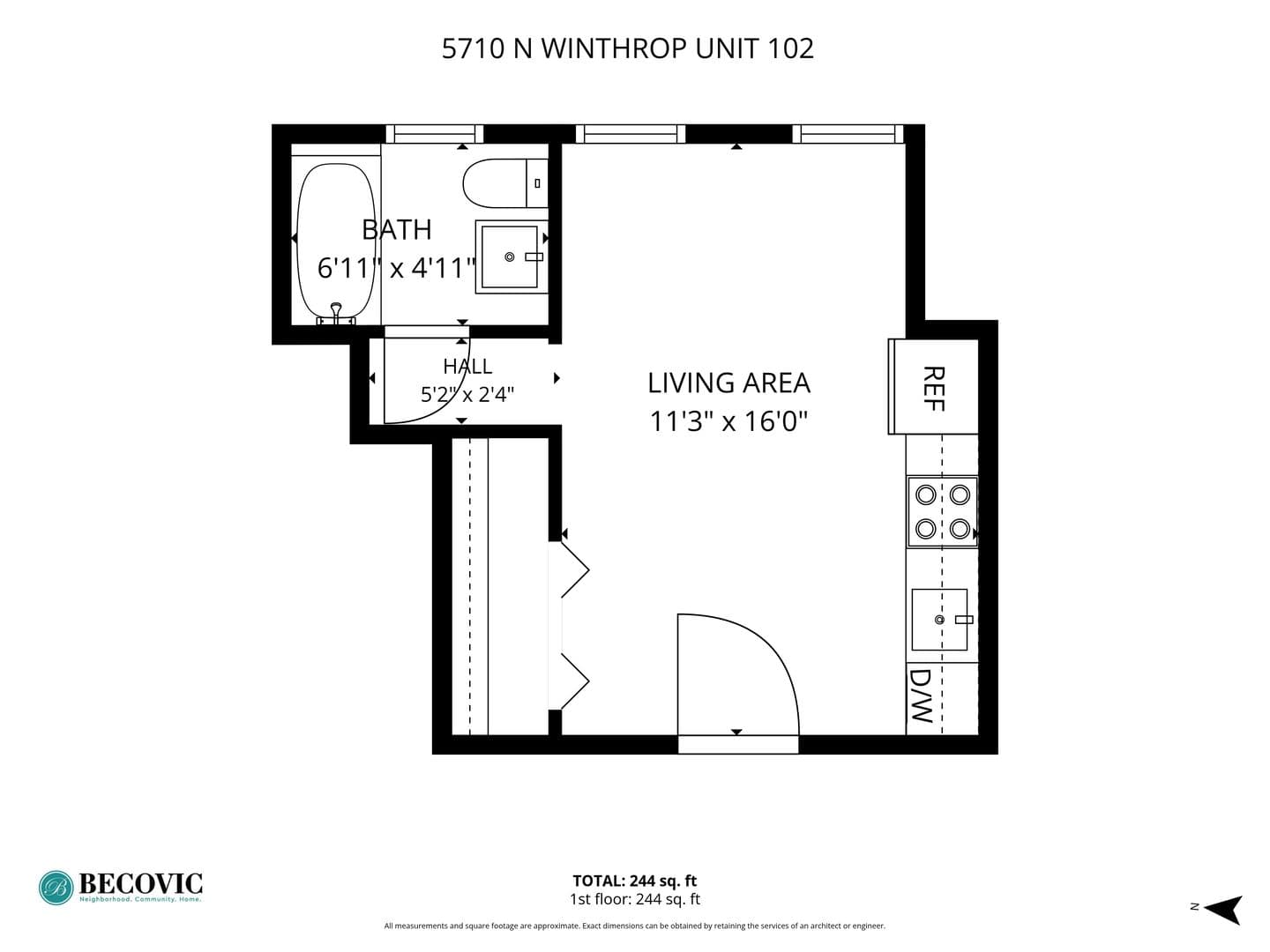 Chicago Apartment: 5710 N Winthrop