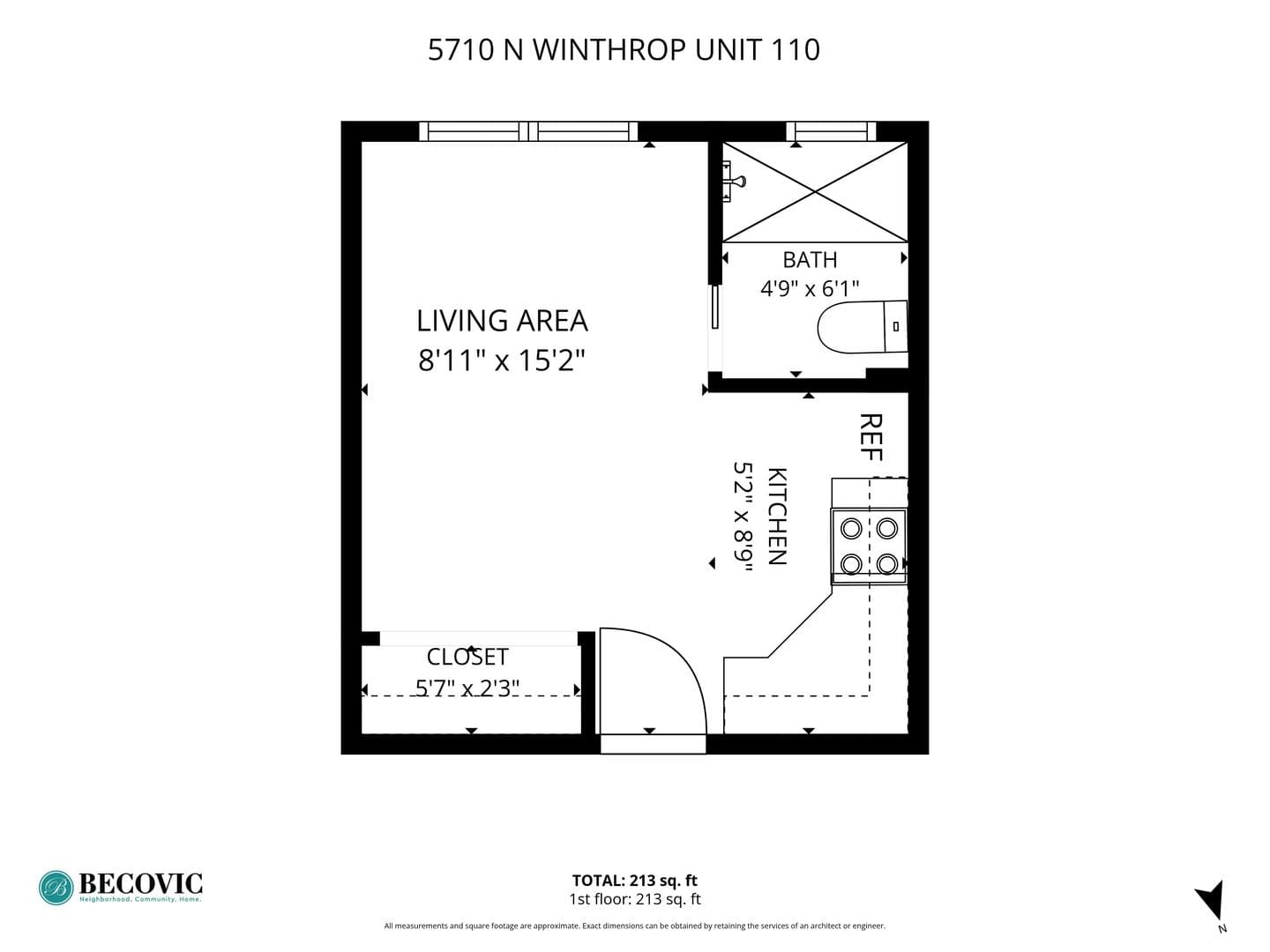 Chicago Apartment: 5710 N Winthrop