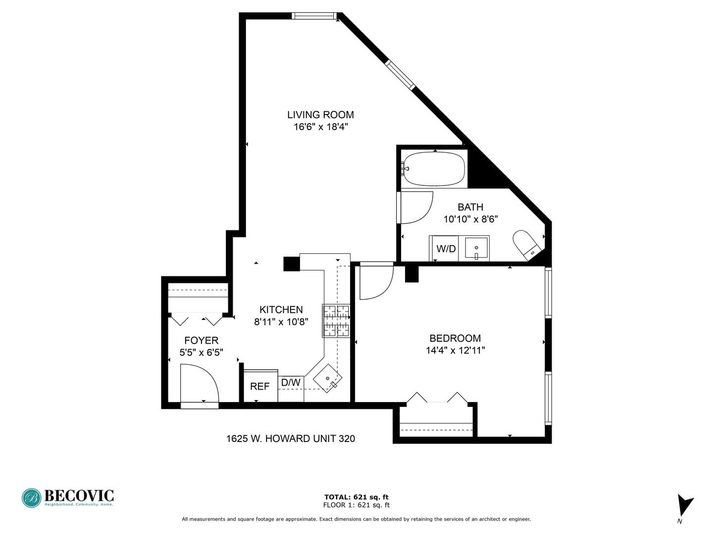 Chicago Apartment: 1625 W Howard