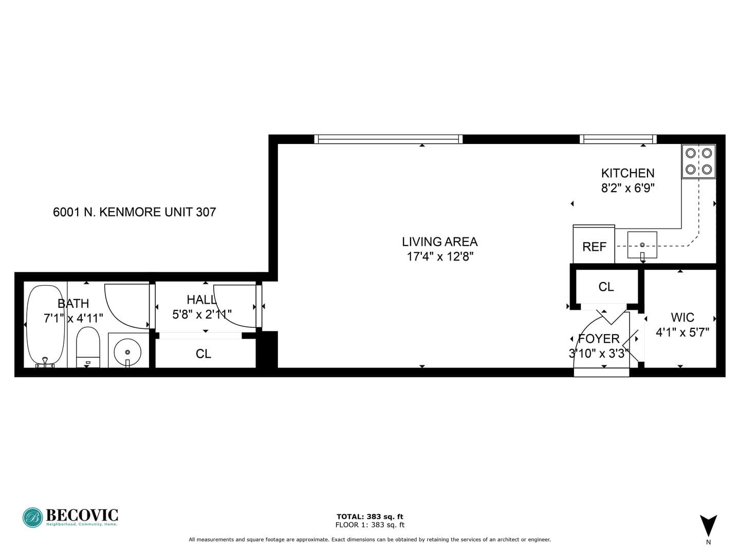 Chicago Apartment: 6001 N Kenmore Avenue