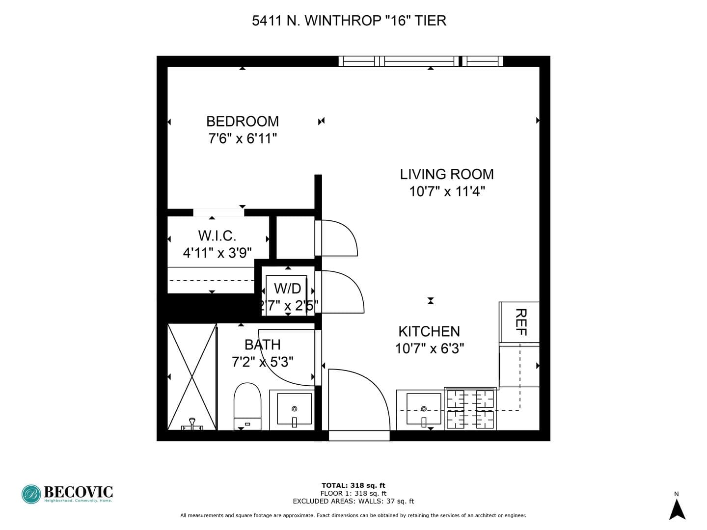 Chicago Apartment: 5411 N Winthrop Avenue