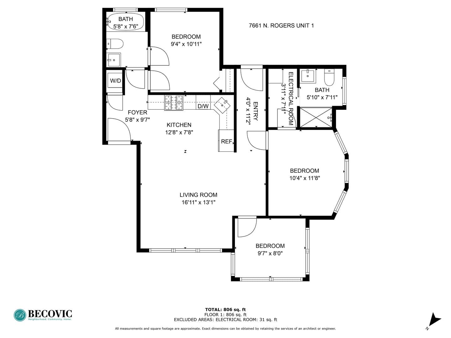 Chicago Apartment: 7642-48 N Eastlake Terrace