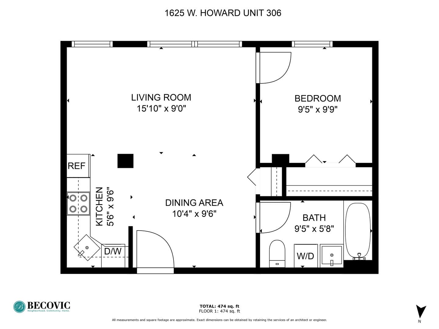 Chicago Apartment: 1625 W Howard