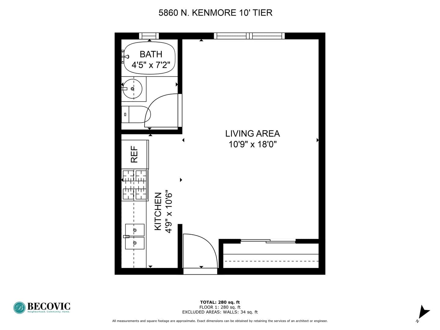 Chicago Apartment: 5860 N Kenmore Avenue