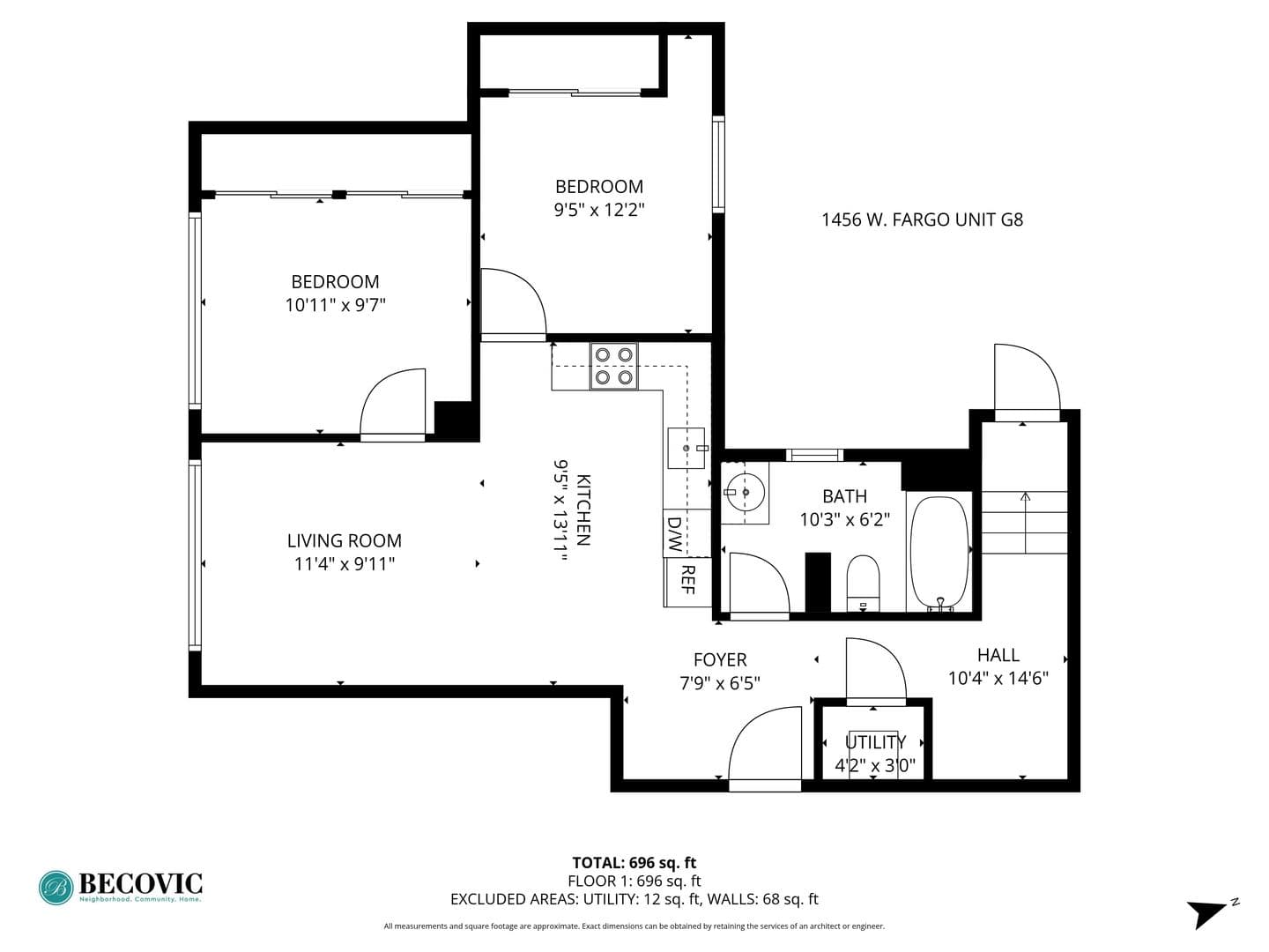 Chicago Apartment: 1456-1460 W Fargo Ave