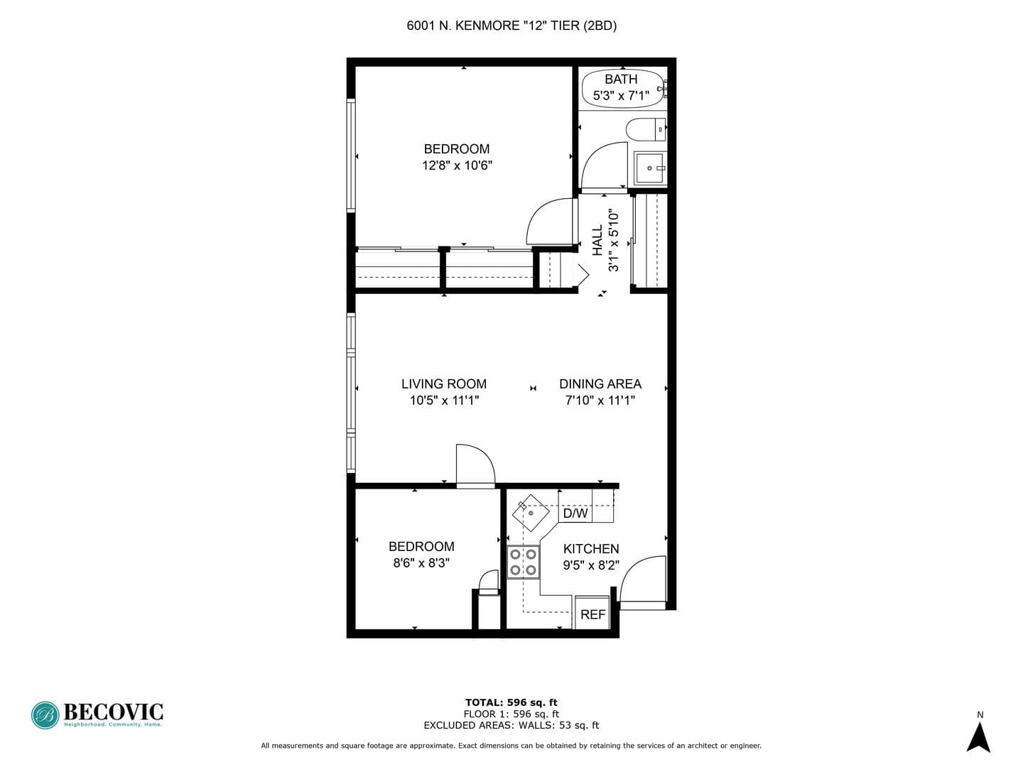 Chicago Apartment: 6001 N Kenmore Avenue