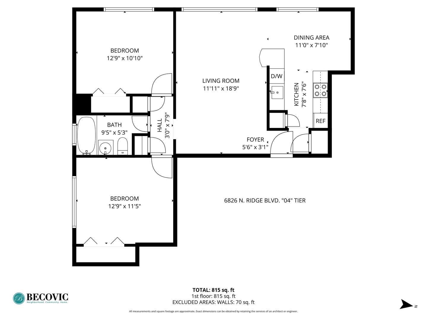 Chicago Apartment: 6826 N Ridge Blvd
