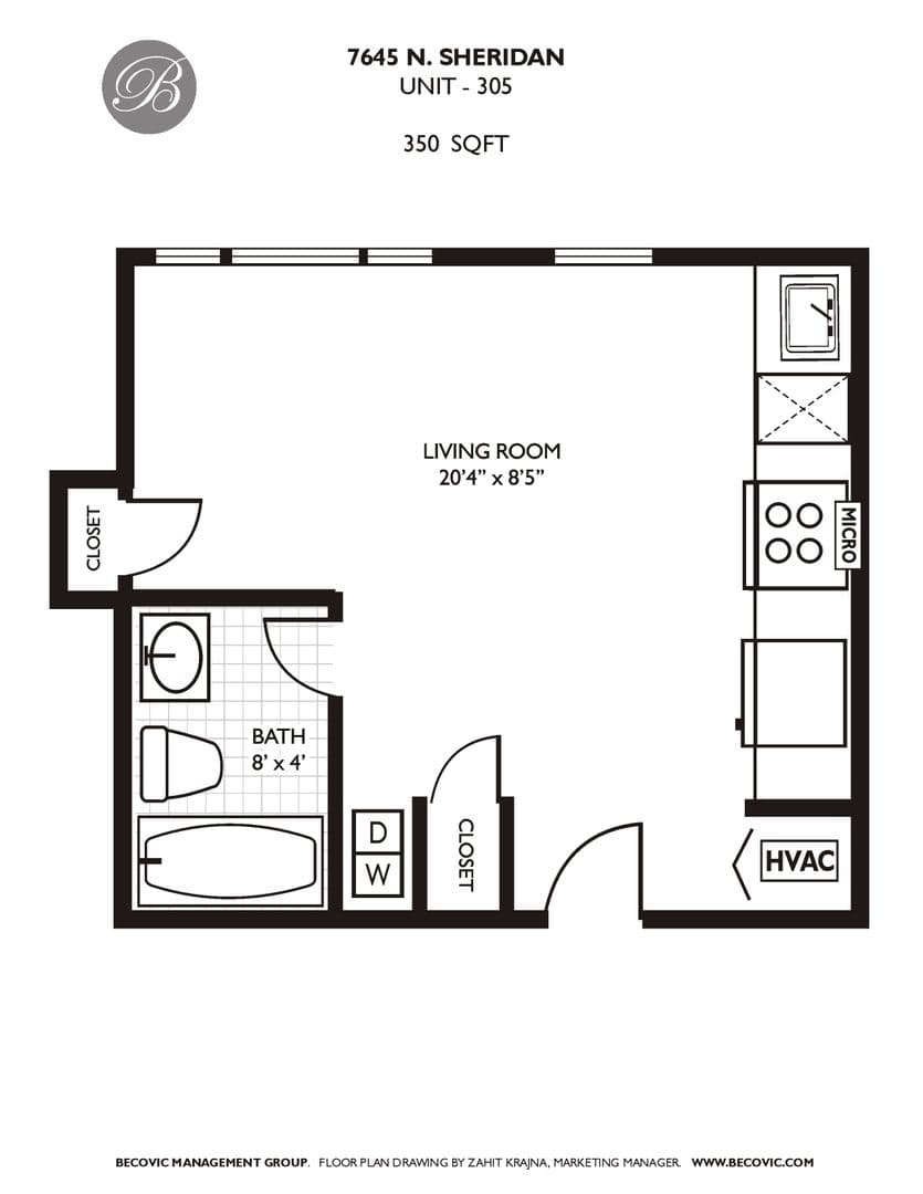 Chicago Apartment: 7645 N Sheridan Rd