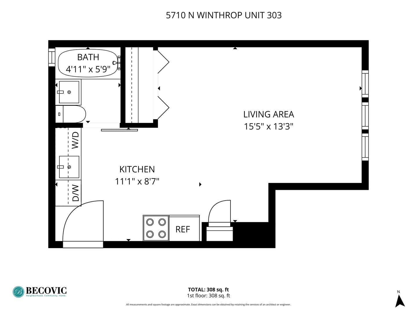 Chicago Apartment: 5710 N Winthrop