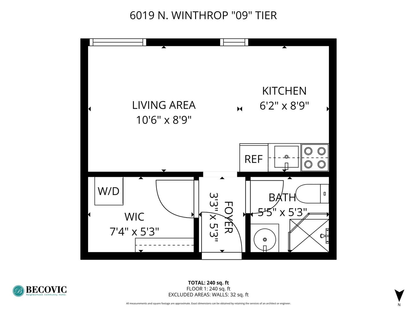 Chicago Apartment: 6019 N Winthrop Avenue