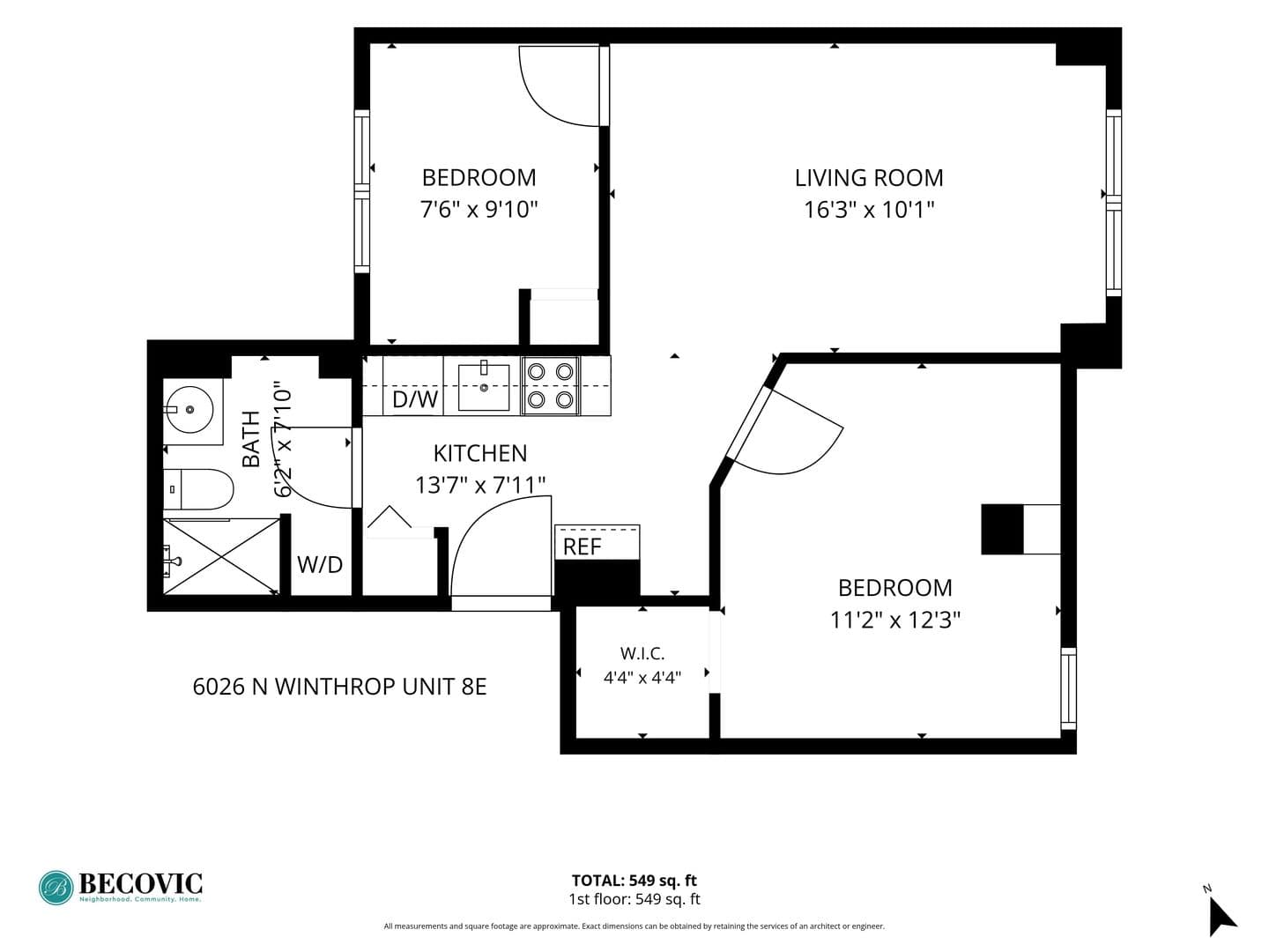 Chicago Apartment: 6026 N Winthrop