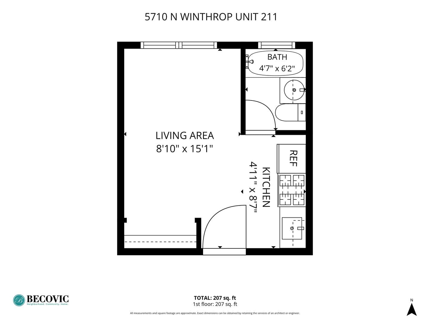 Chicago Apartment: 5710 N Winthrop