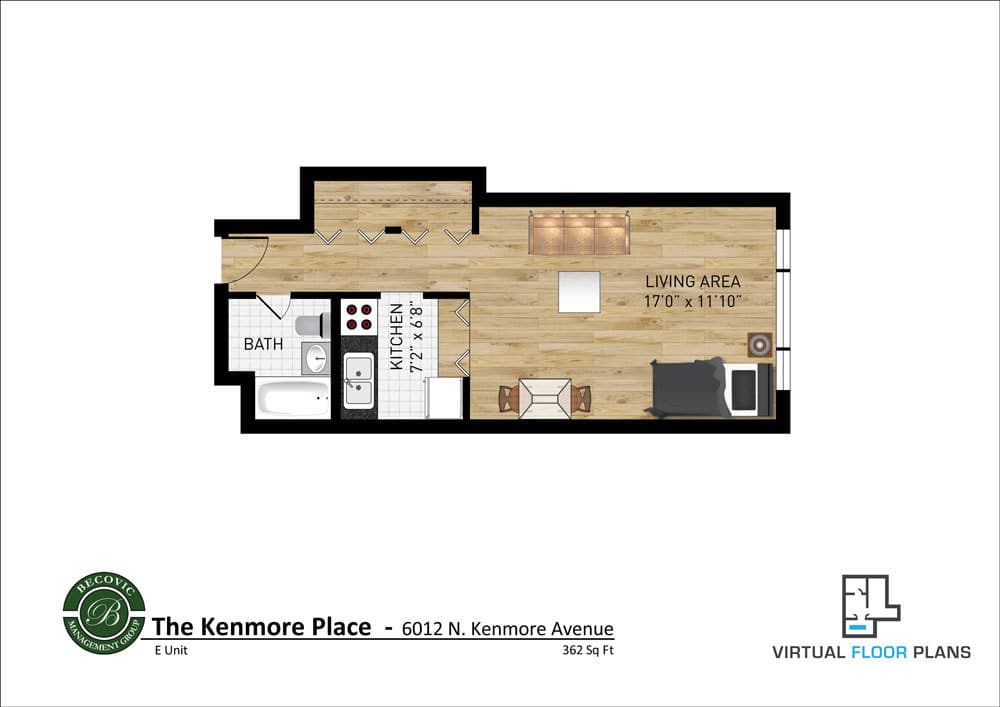 Chicago Apartment: 6012 N. Kenmore