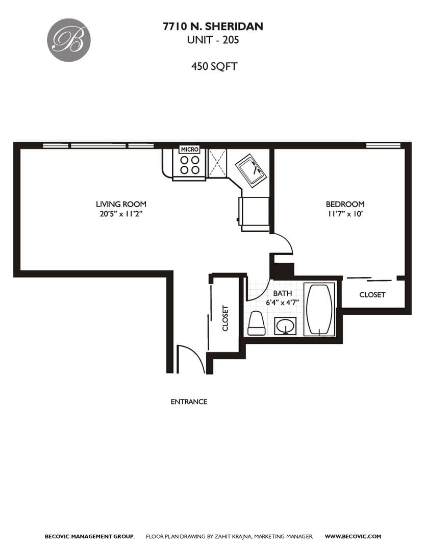 Chicago Apartment: 7710 N Sheridan Rd