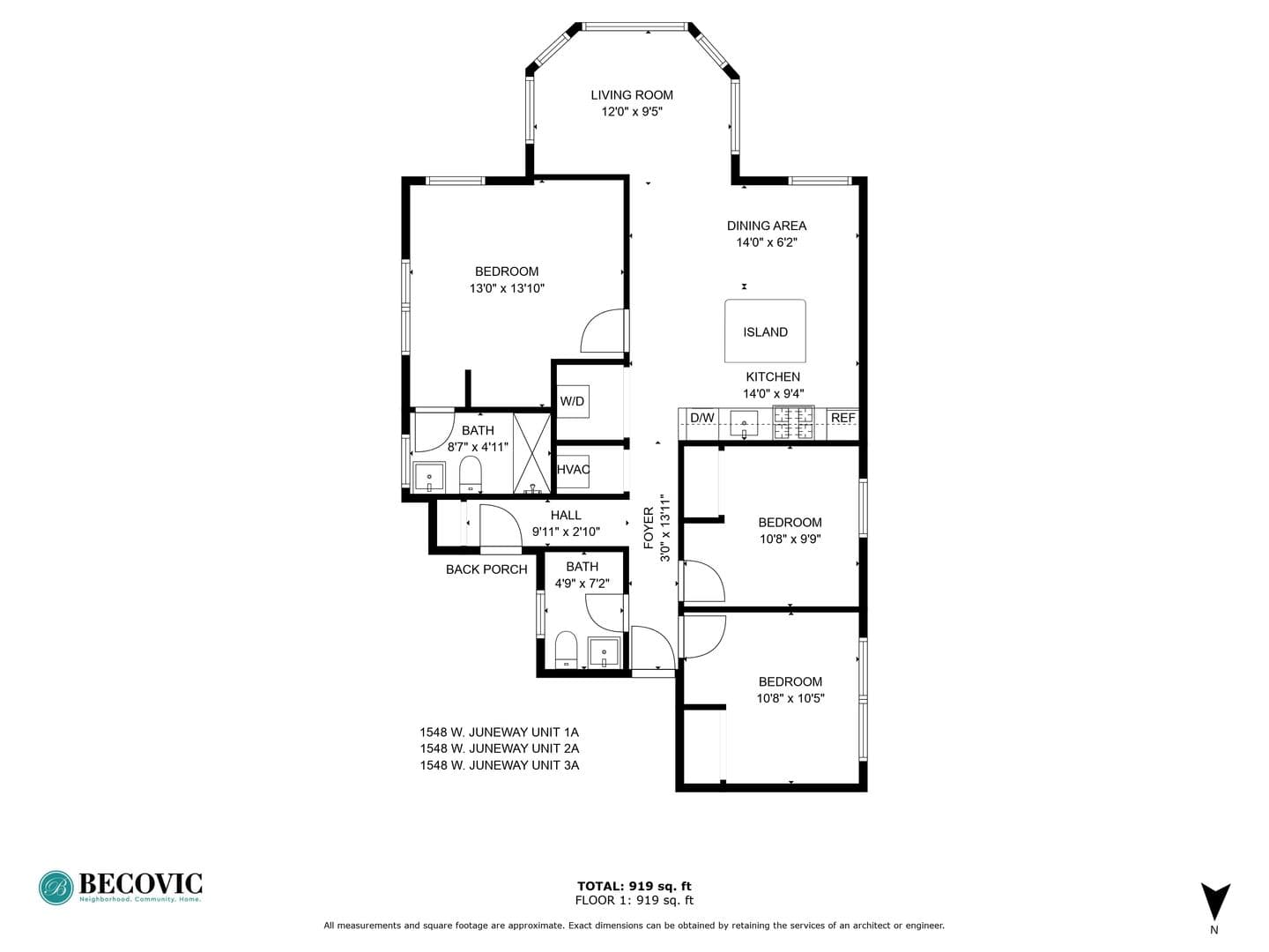 Chicago Apartment: 1548-1558.5 W Juneway