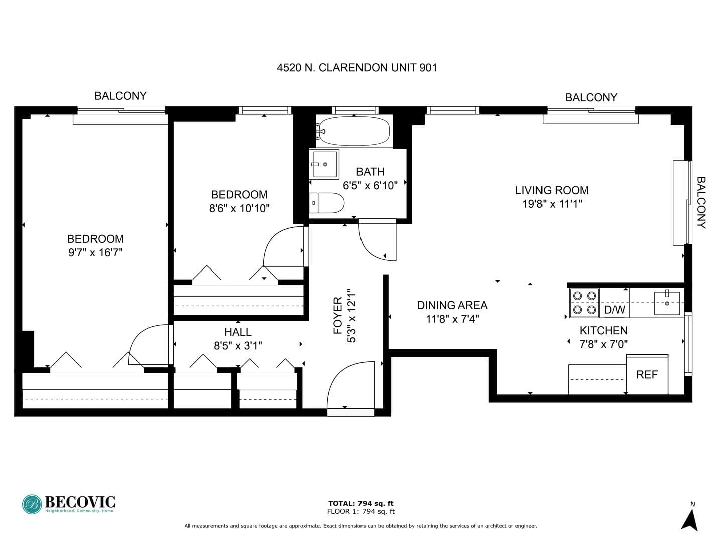 Chicago Apartment: 4520 N Clarendon Ave