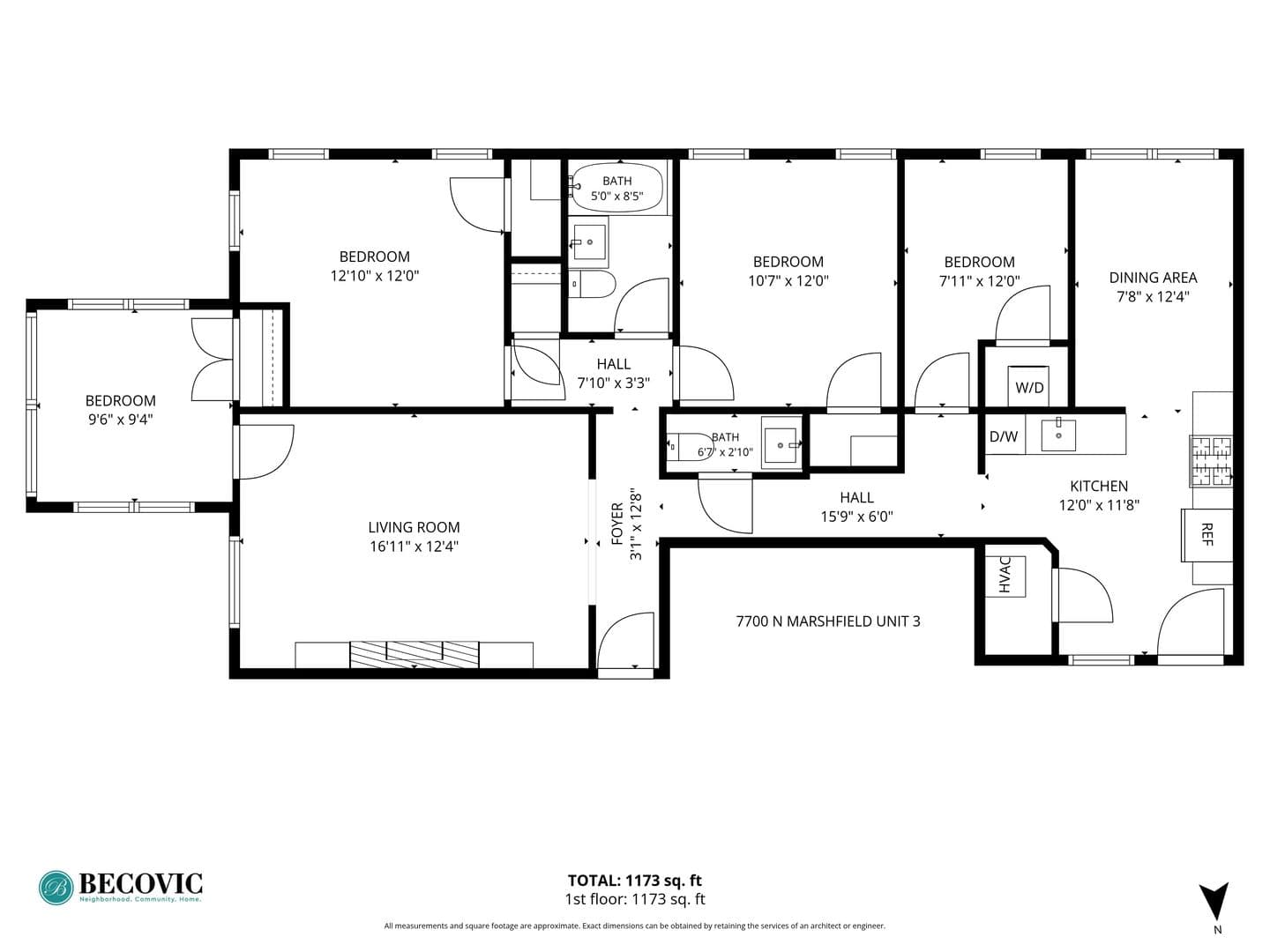 Chicago Apartment: 7700-7706 N Marshfield Ave; 1638-1642 W Jonquil Ter