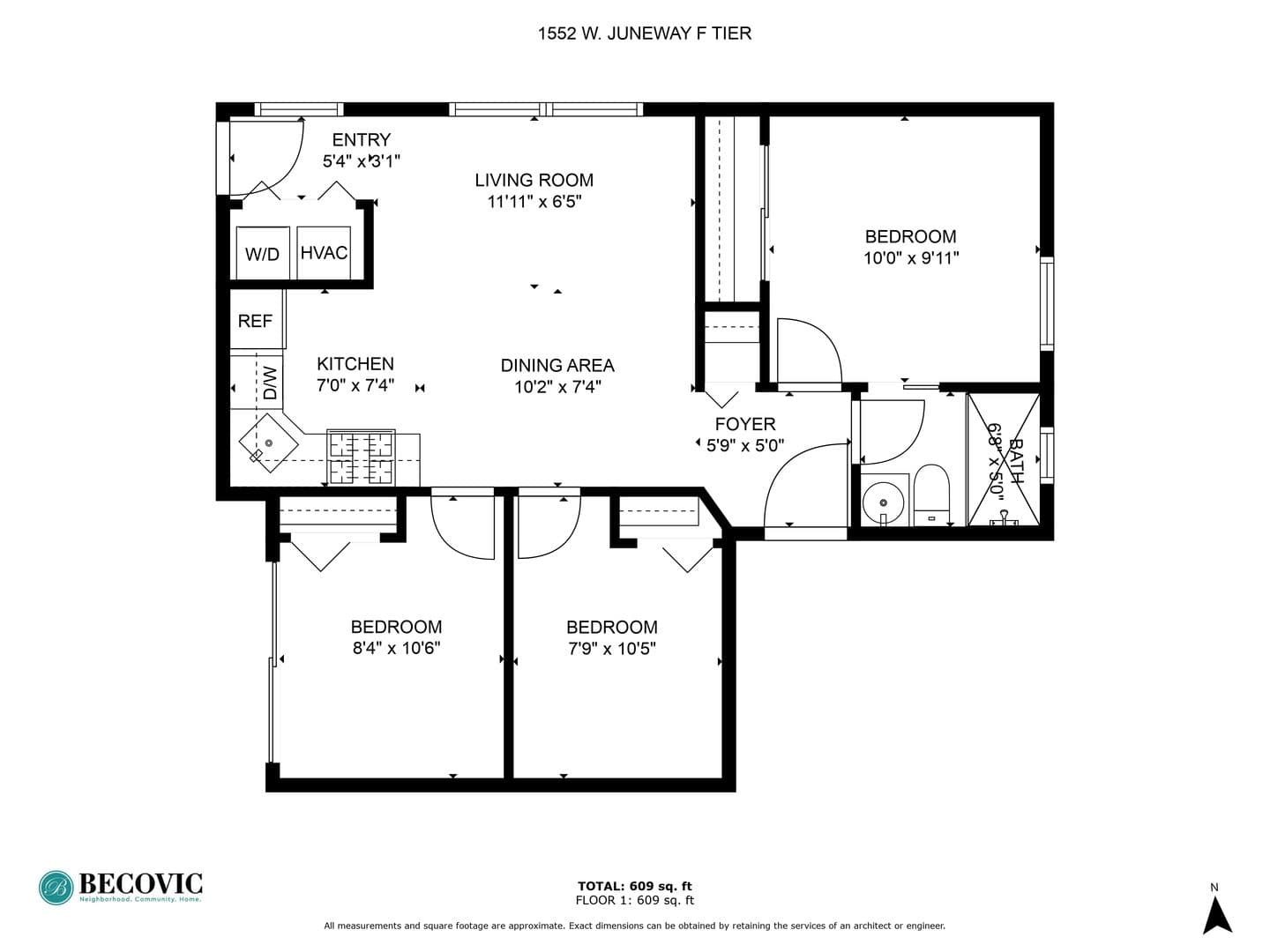 Chicago Apartment: 1548-1558.5 W Juneway