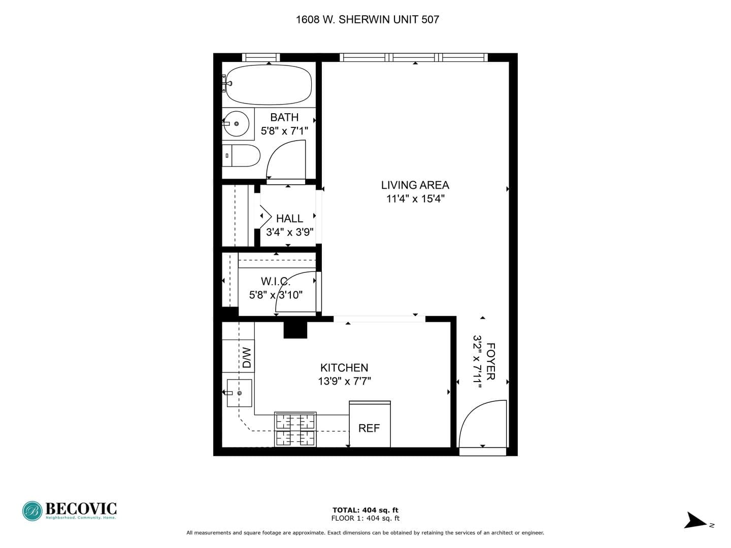 Chicago Apartment: 1608 W Sherwin Ave