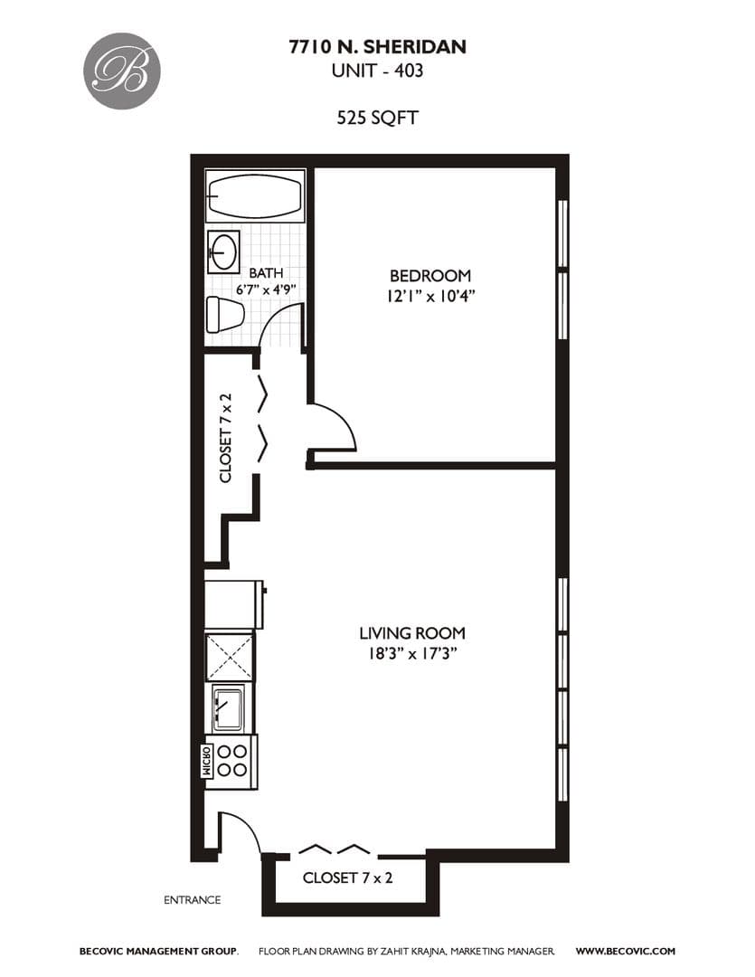 Chicago Apartment: 7710 N Sheridan Rd