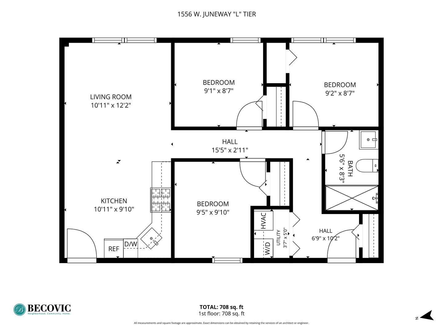 Chicago Apartment: 1548-1558.5 W Juneway