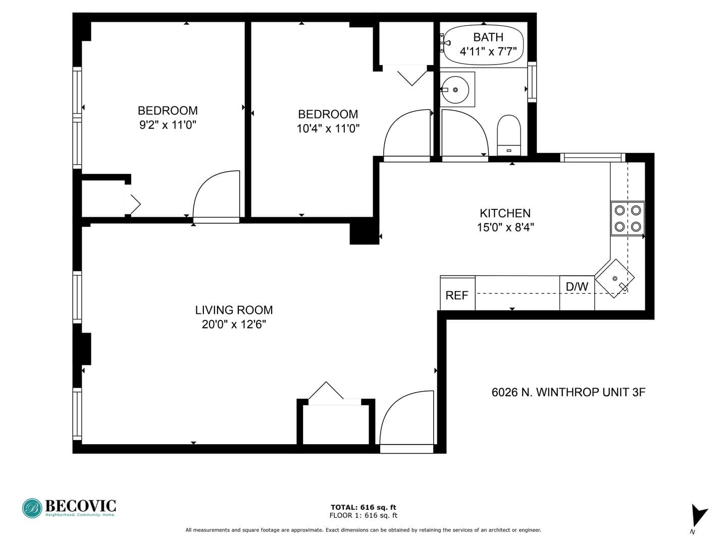 Chicago Apartment: 6026 N Winthrop