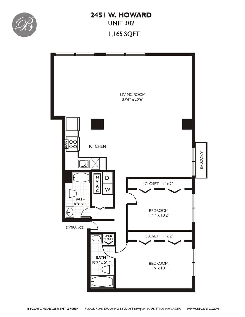 Chicago Apartment: 2451 W Howard Street