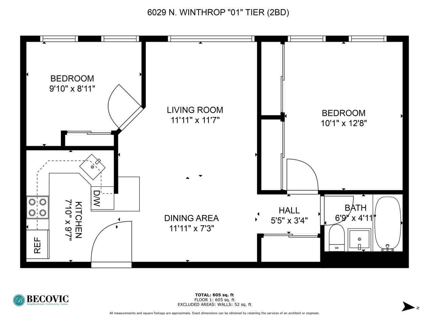 Chicago Apartment: 6029 N Winthrop Ave