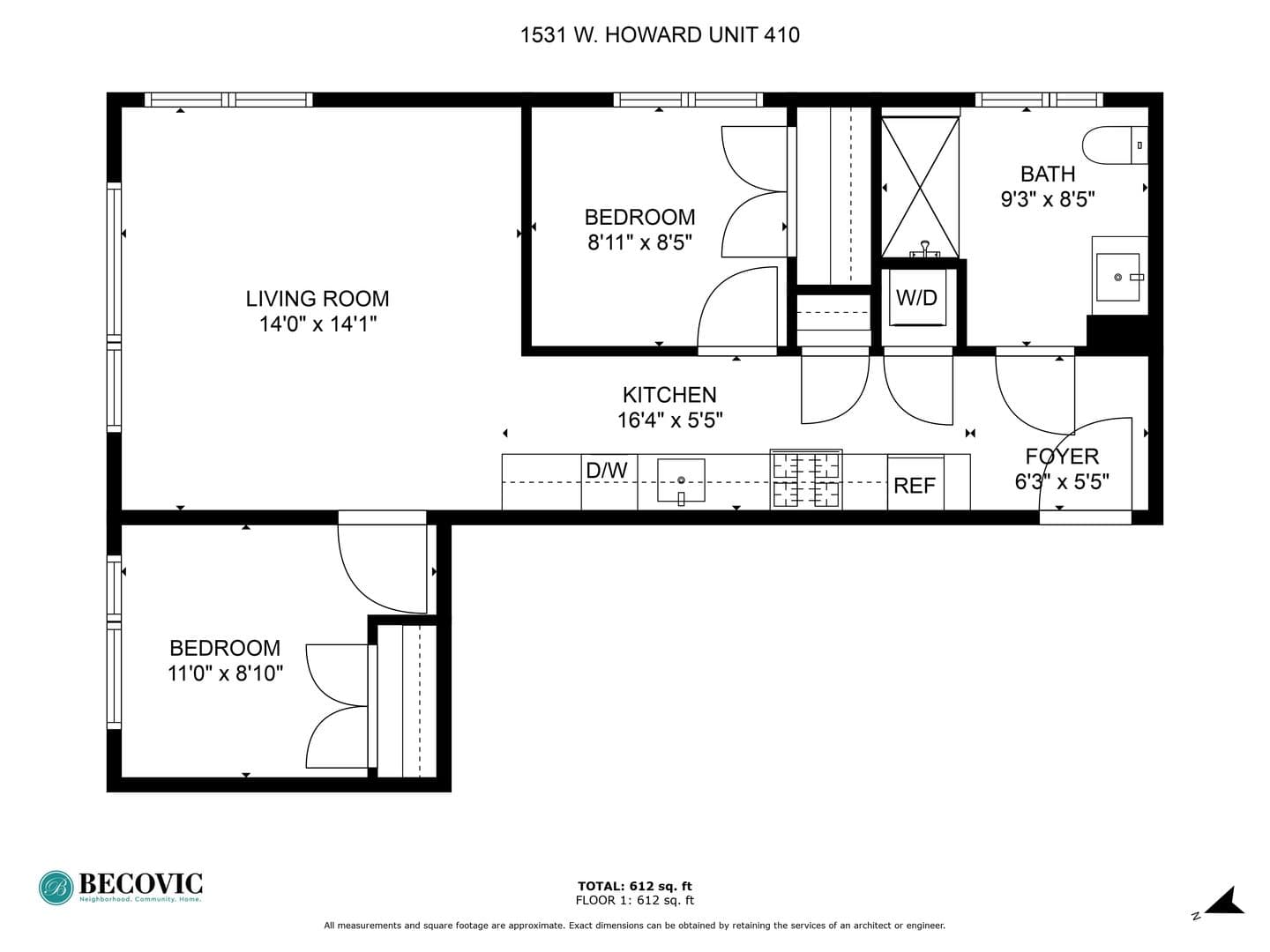 Chicago Apartment: 1531 W Howard Street