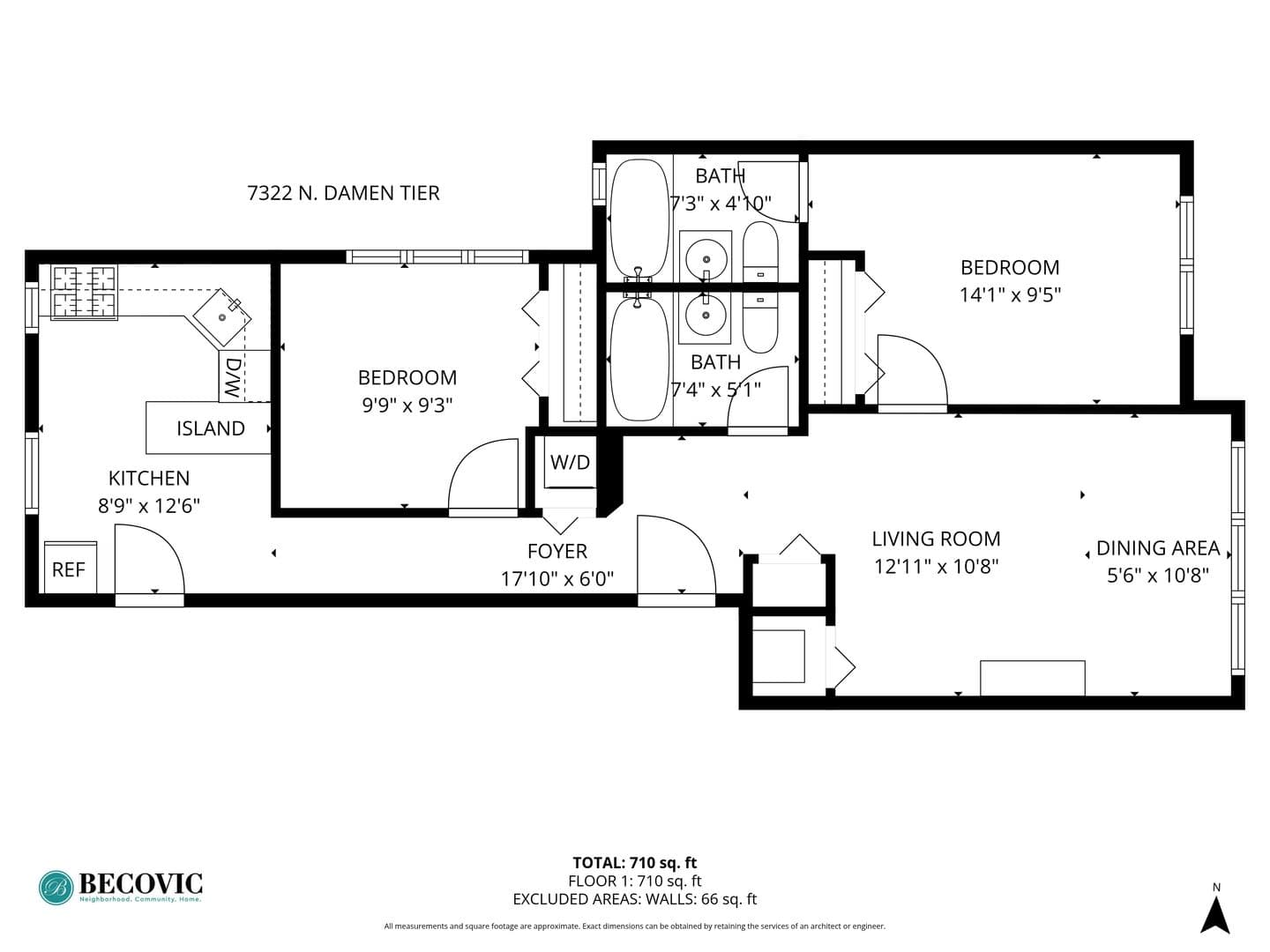 Chicago Apartment: 7320-30 N Damen Ave