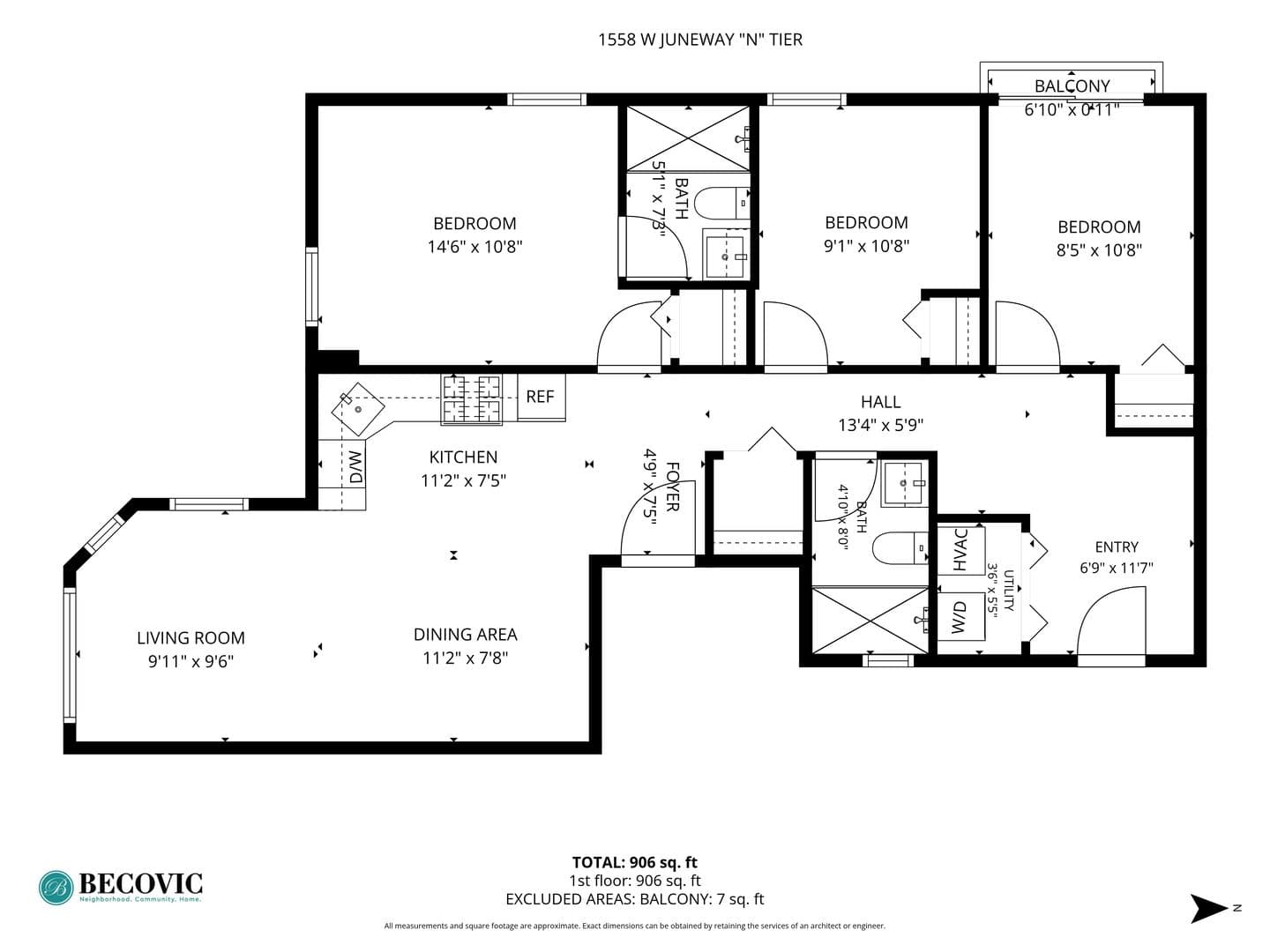 Chicago Apartment: 1548-1558.5 W Juneway