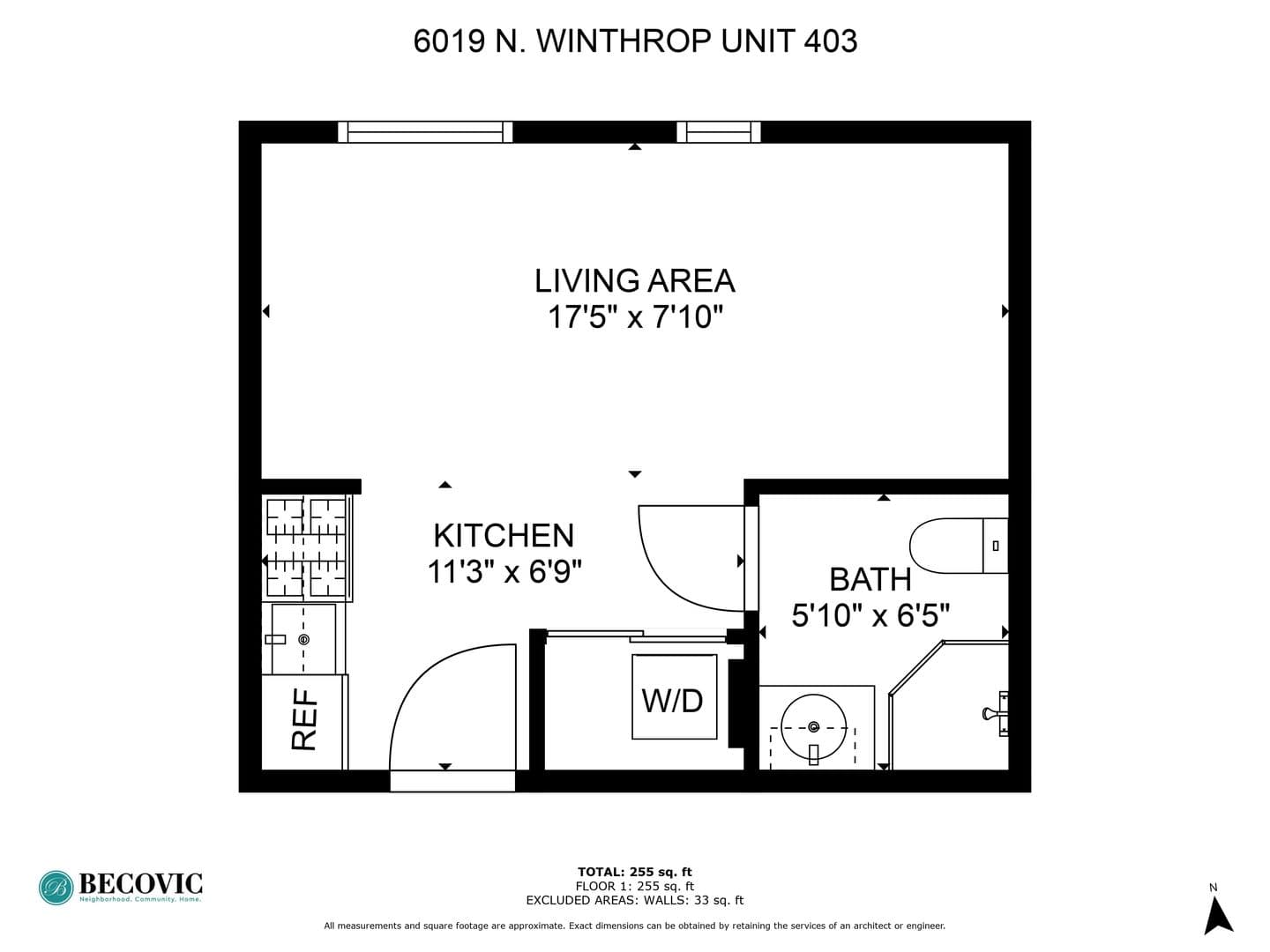 Chicago Apartment: 6019 N Winthrop Avenue