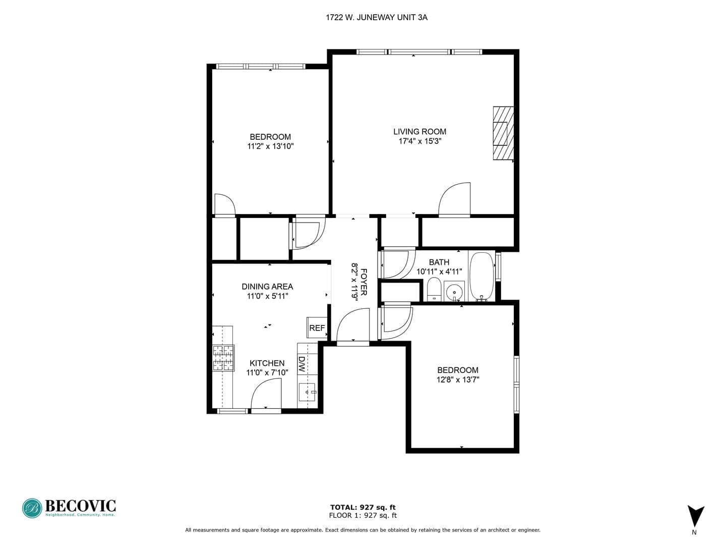 Chicago Apartment: 1722-24 W Juneway Terrace