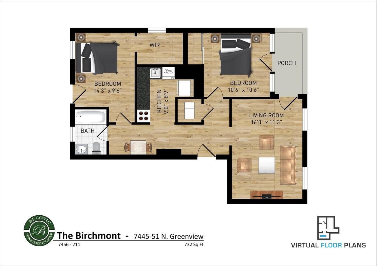 Chicago Apartment: 1456-1460 W Fargo Ave