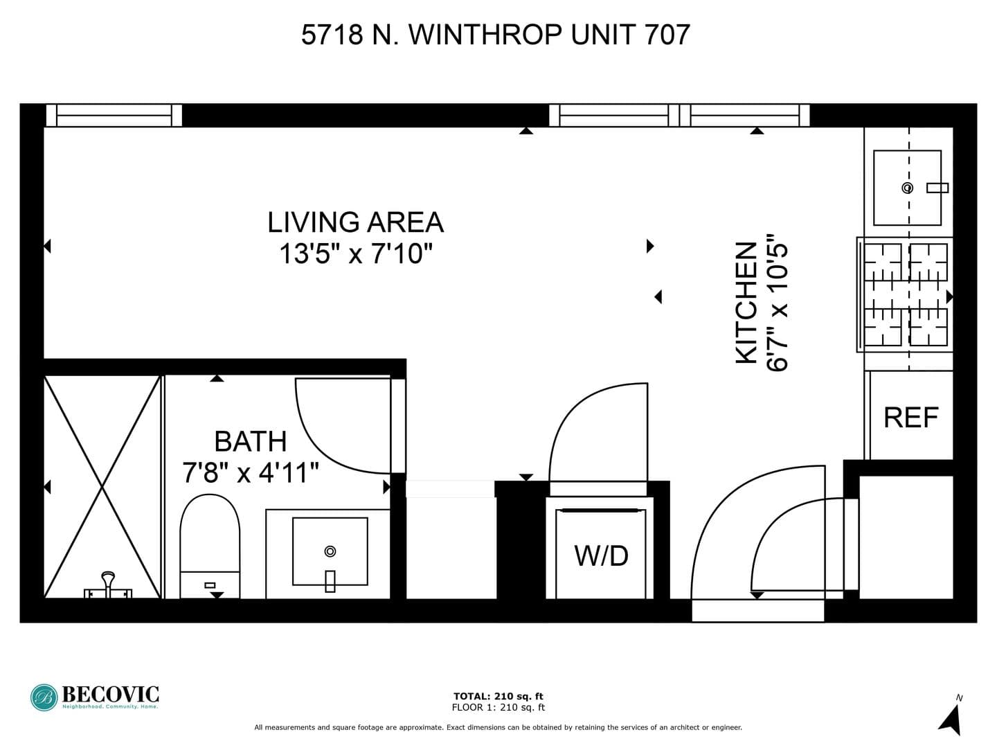 Chicago Apartment: 5718 N Winthrop Avenue