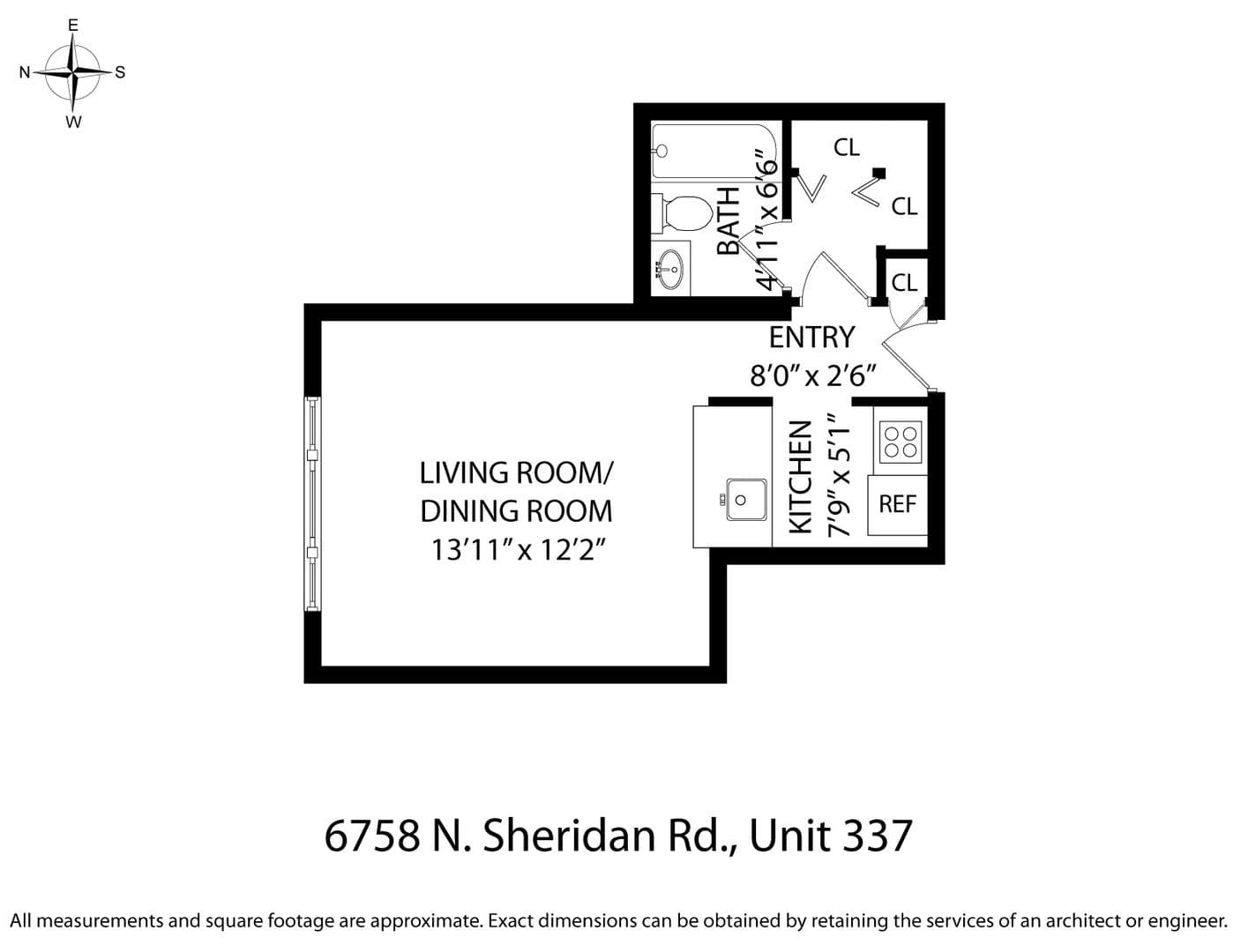Chicago Apartment: 6758 N. Sheridan Rd.