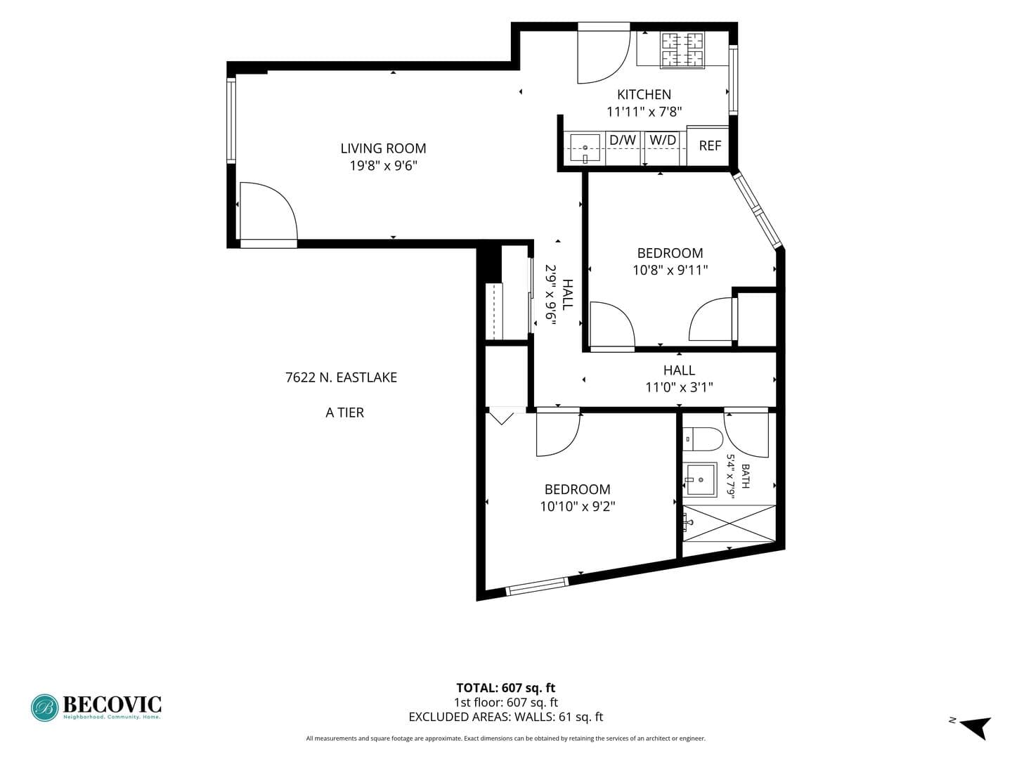 Chicago Apartment: 7618 - 26 N.Eastlake Terrace