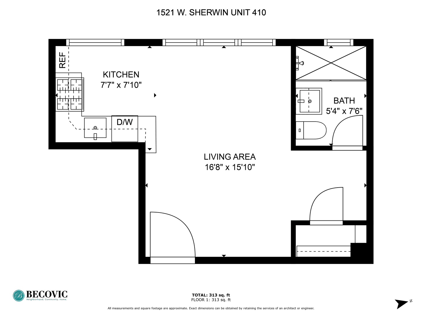 Chicago Apartment: 1521 W Sherwin Ave