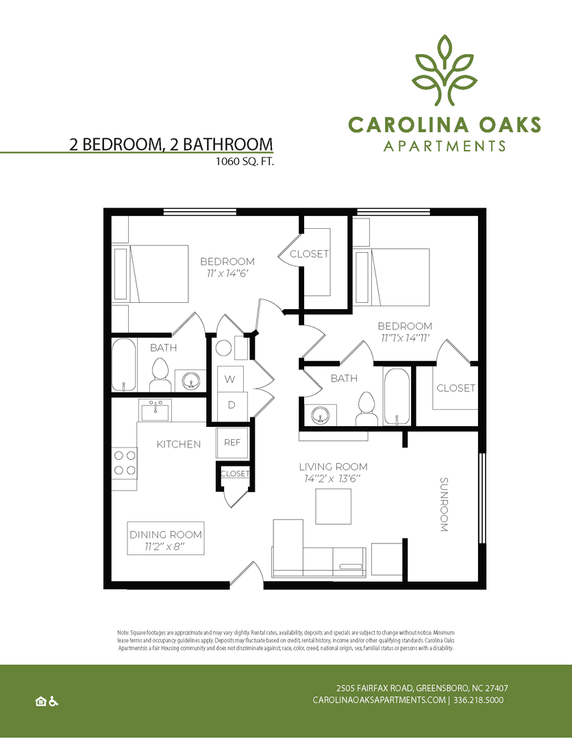 Greensboro Apartment: 2505 Fairfax Road