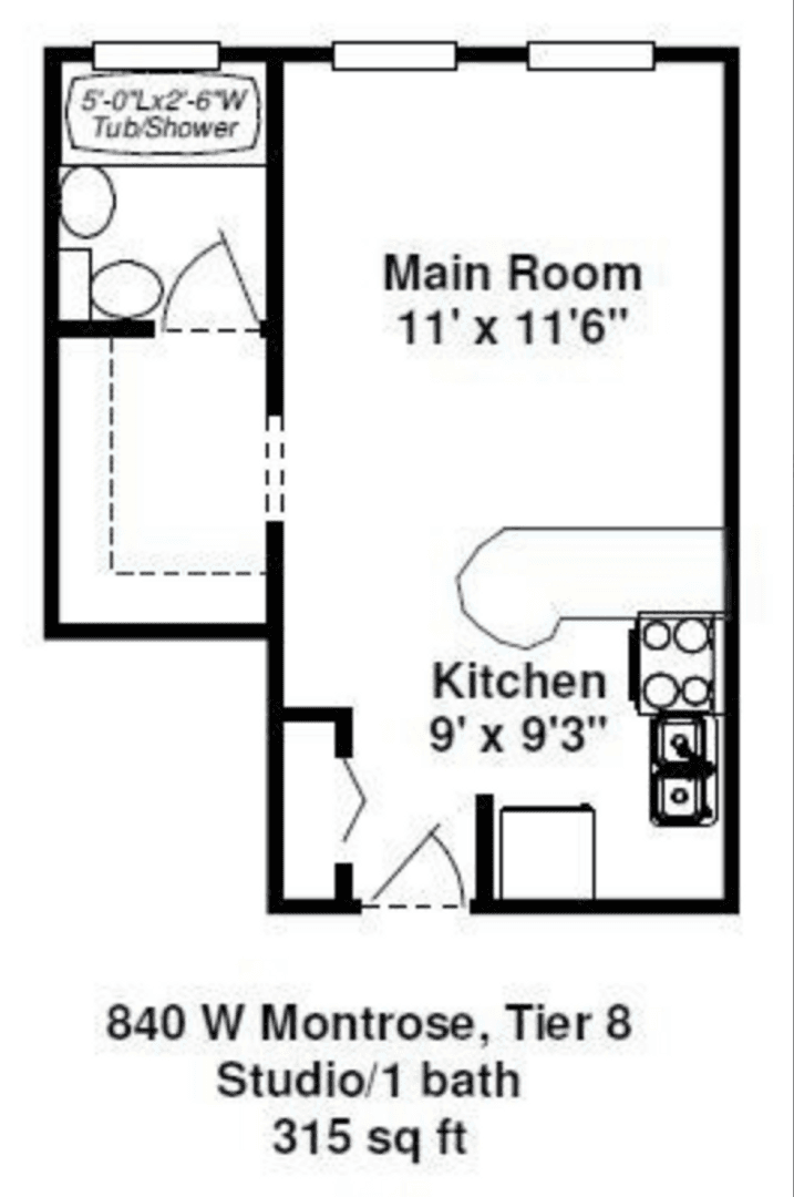 Chicago Apartment: 840 W. Montrose Ave