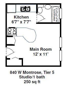 Chicago Apartment: 840 W. Montrose Ave