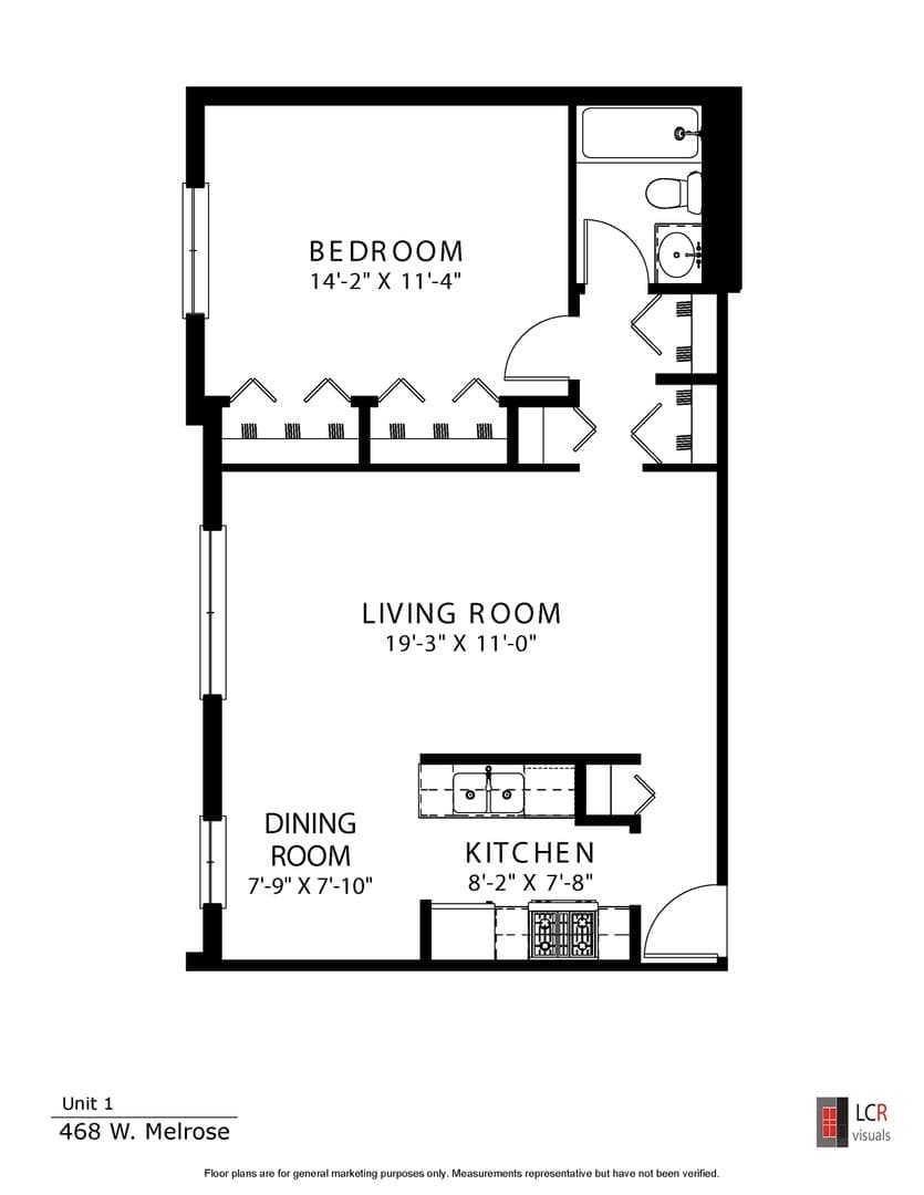 Chicago Apartment: 468 West Melrose St.